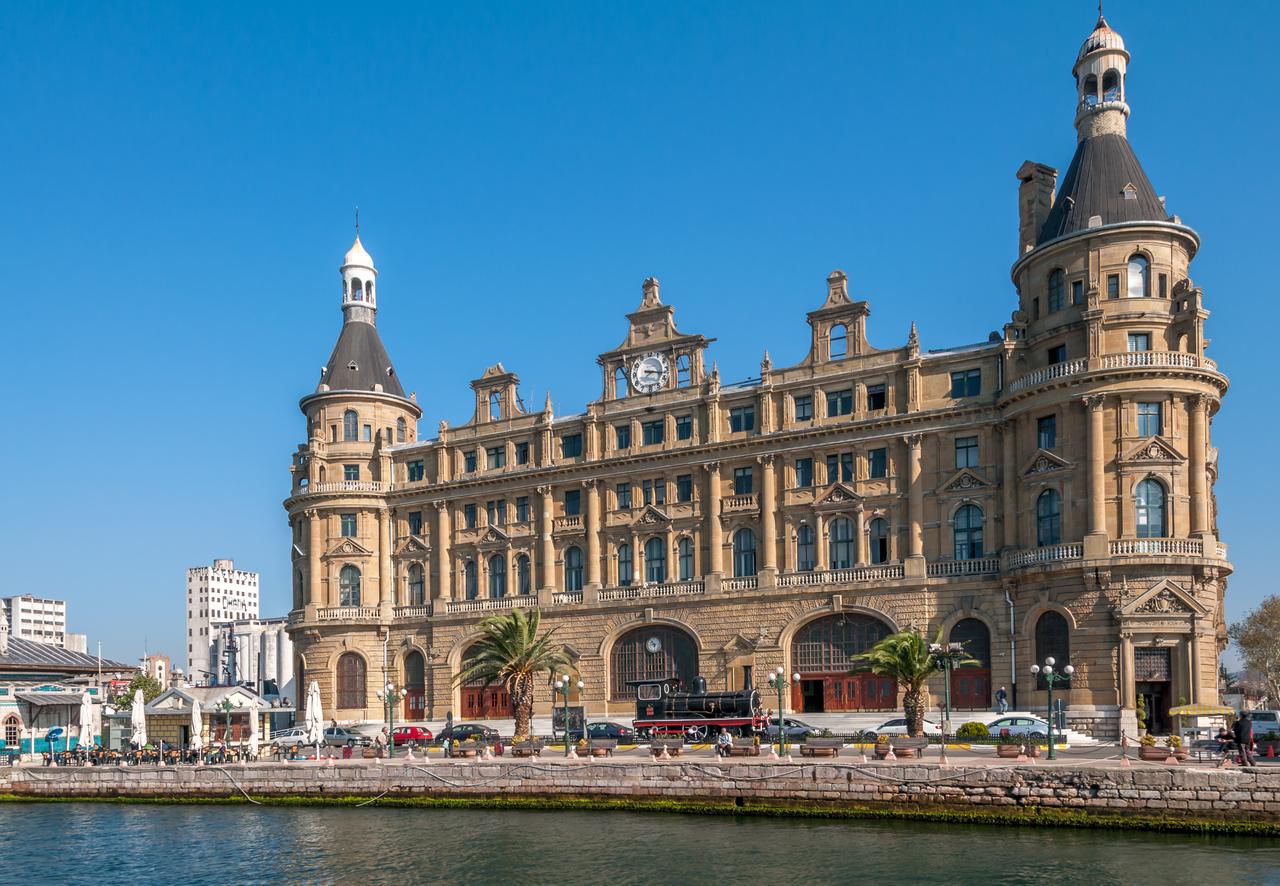 A view of the historic Haydarpasa Terminal building in Kadikoy, Istanbul, Türkiye. (Adobe Stock Photo)