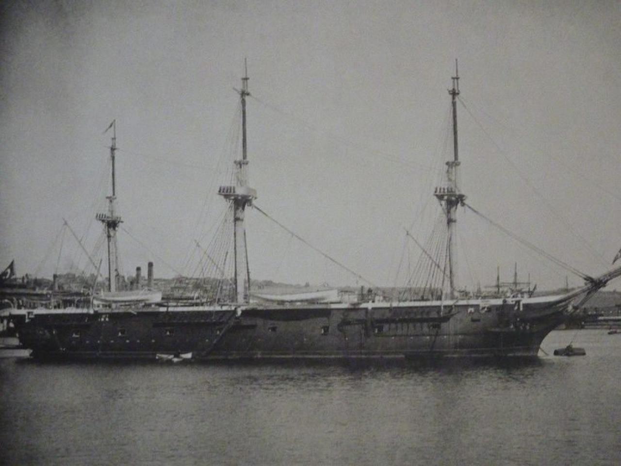 The Ottoman frigate Ertugrul, which sank off Japan's coast in September 1890 while returning from a diplomatic mission, resulting in the deaths of hundreds of Ottoman sailors. (Archive Photo via Turkish Naval Forces)