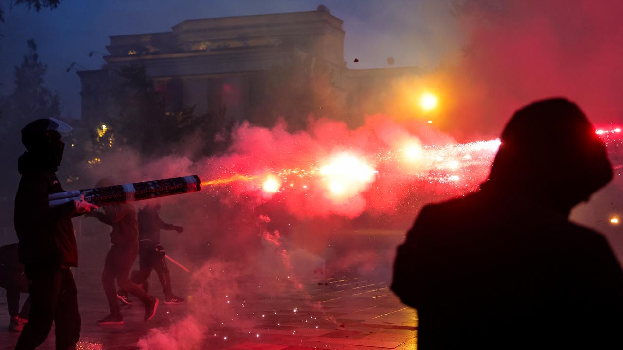 Albania protesters clash with police in fresh anti-govt rally