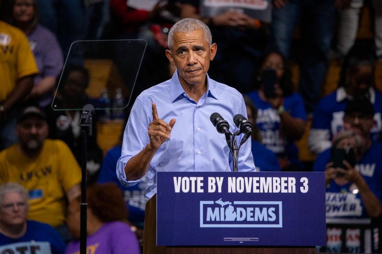 Obama blames Trump for rising costs, ‘unnecessary war’ on campaign trail
