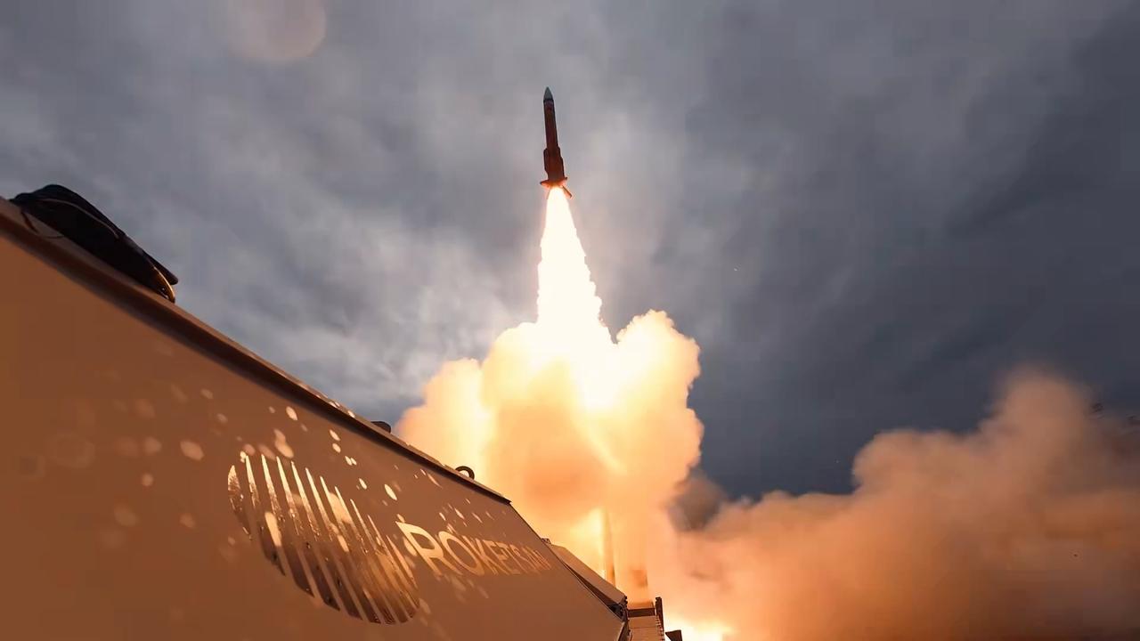 The photo shows Aselsan's Siper-2 long-range air and missile defense system being launched during a test at an undisclosed location on Oct. 25, 2026. (Photo via X/@halukgorgun)