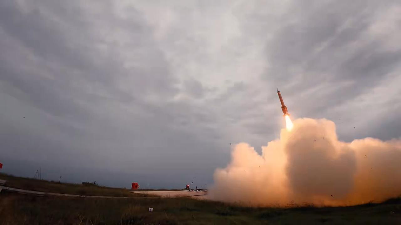 The photo shows Aselsan's Siper-2 long-range air and missile defense system being launched during a test at an undisclosed location on Oct. 25, 2026. (Photo via X/@halukgorgun)