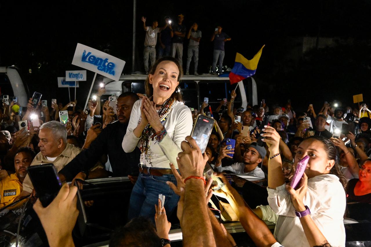 Venezuela opposition leader Machado returns from exile to jubilant crowds