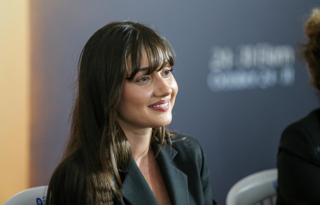 Turkish actress Sevda Erginci, who portrays Sibel in "About the Mother" (Bir Anne Hakkinda), attends an event at the 63rd International Antalya Golden Orange Film Festival in Antalya, Türkiye, Oct. 27, 2026. (AA Photo)