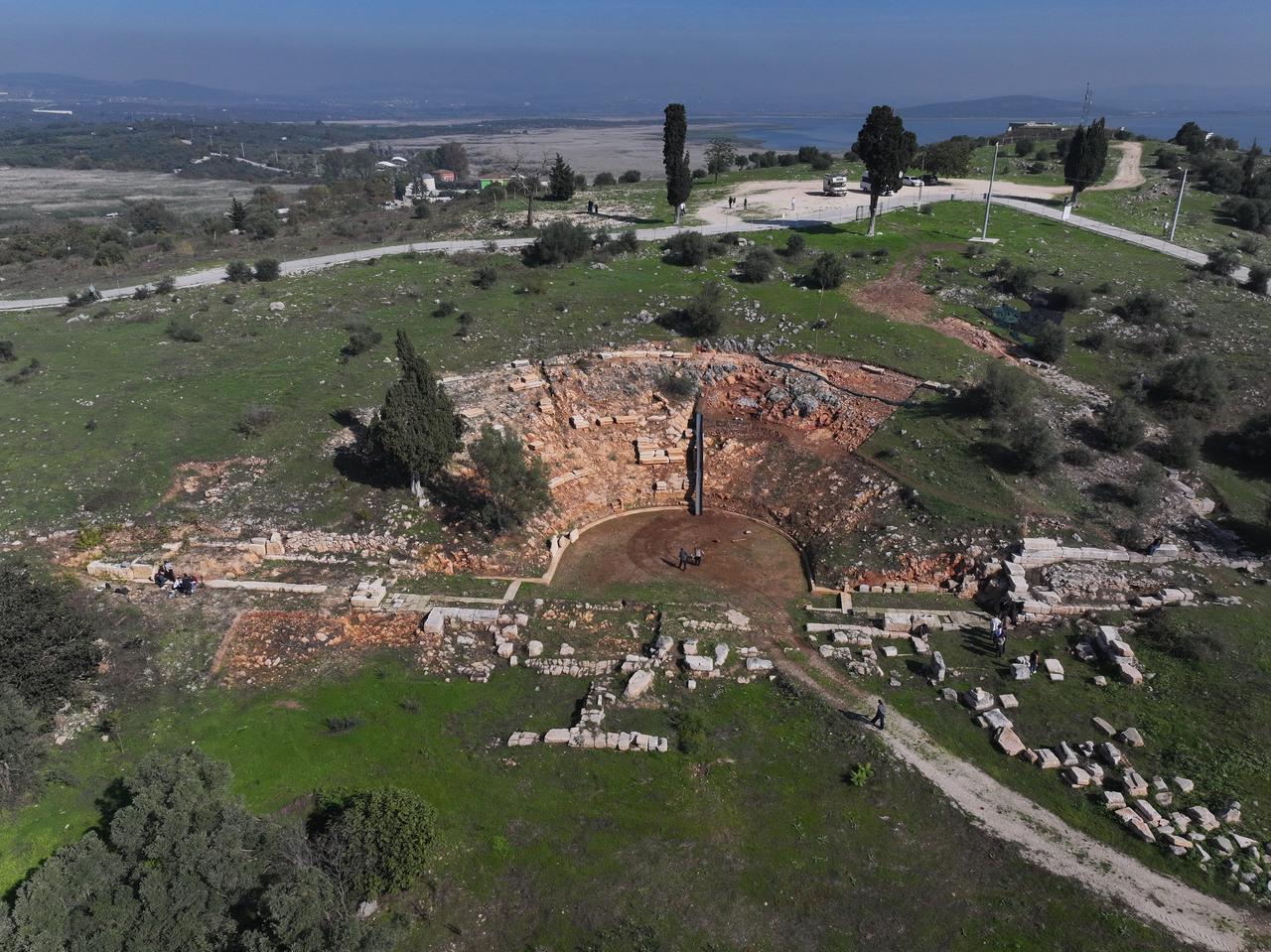 Archaeologists found a 1st-century cremation tomb among the seats of an ancient theater in Bursa, Türkiye. (AA Photo)