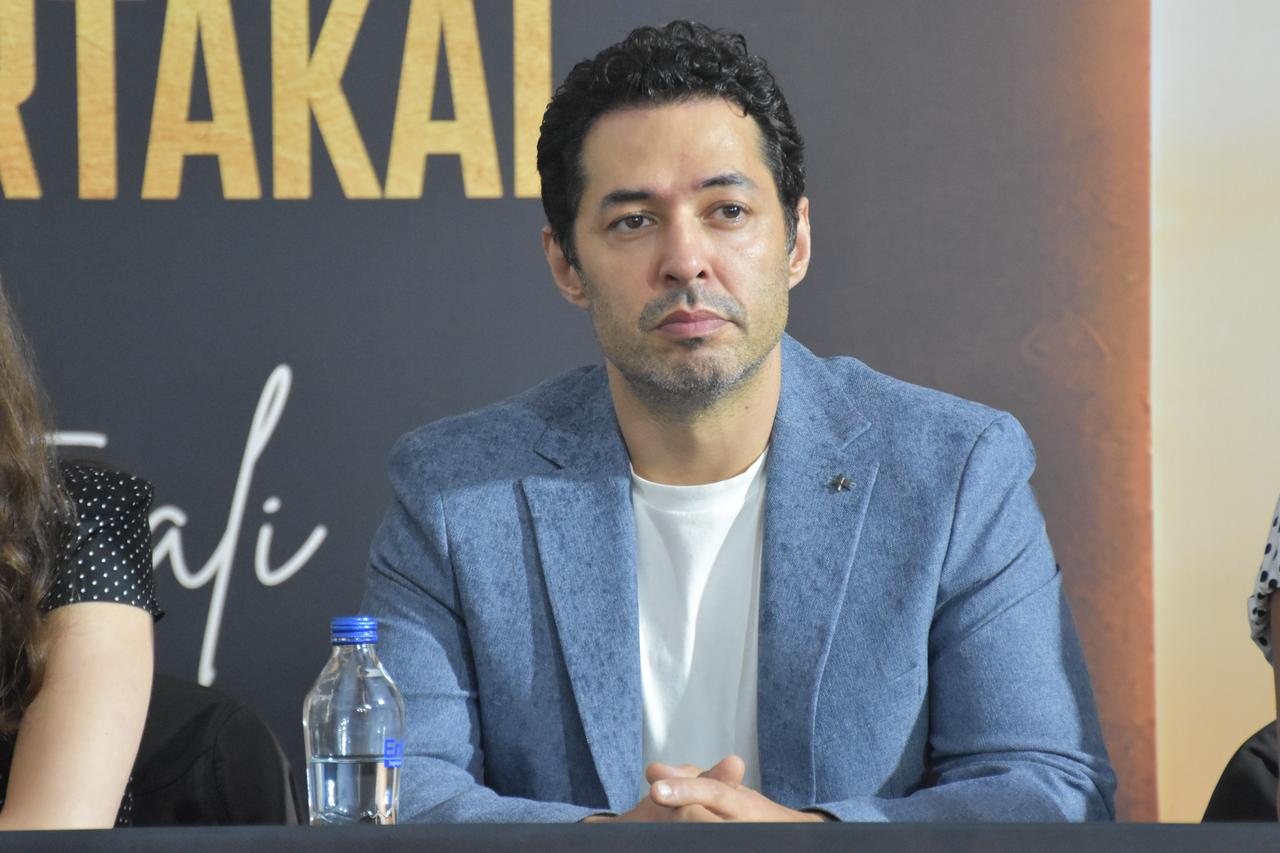 Turkish actor Mert Firat attends a press event for "Death of Truth" (Hakikatin Olumu), which made its world premiere at the 63rd International Antalya Golden Orange Film Festival in Antalya, Türkiye, October 28, 2026. (AA Photo)