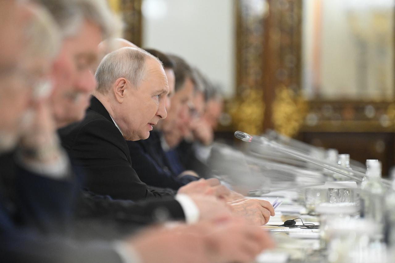 Russian President Vladimir Putin attends a meeting with Ethiopia's Prime Minister at the Grand Kremlin Palace in Moscow on October 28, 2026. (AFP Photo)