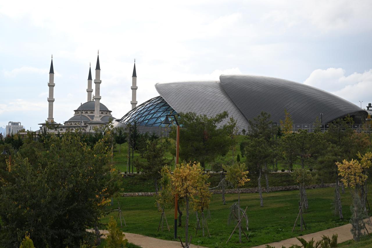 A view of Bestepe National Forest in Ankara, Türkiye, a new park with 750,000 trees and shrubs, a zoo and scaled-down copies of the country’s top landmarks. (AA Photo)