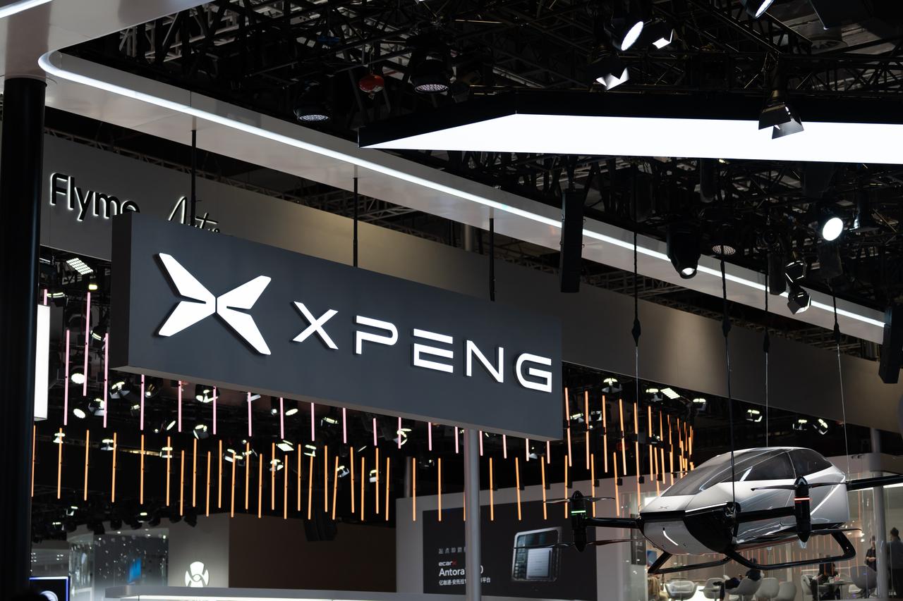 Xpeng logo at the Shanghai International Automobile Industry Exhibition on April 27, 2023, in Shanghai, China. (Adobe Stock photo)
