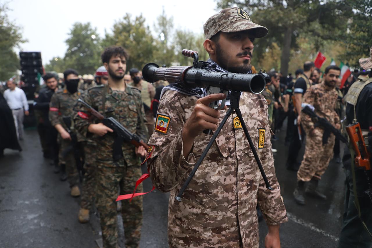 Iranians registered with the "Sacrifice for Iran" program gather for a mass demonstration led by the IRGC-affiliated Basij Resistance Force in Karaj, Alborz Province, Iran, Oct. 2, 2026. (AA Photo)