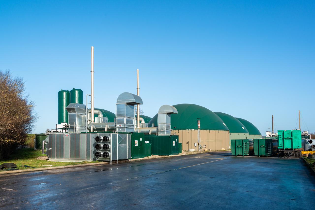 Biogas plant on a country road in Schleswig-Holstein, near Bordesholm, Germany, at an unspecified time. (Adobe Stock Photo)