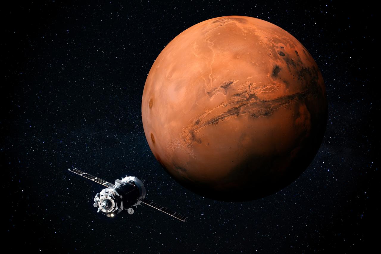 Exploration of Mars, the Red Planet of the solar system in space. (Photo via NASA)