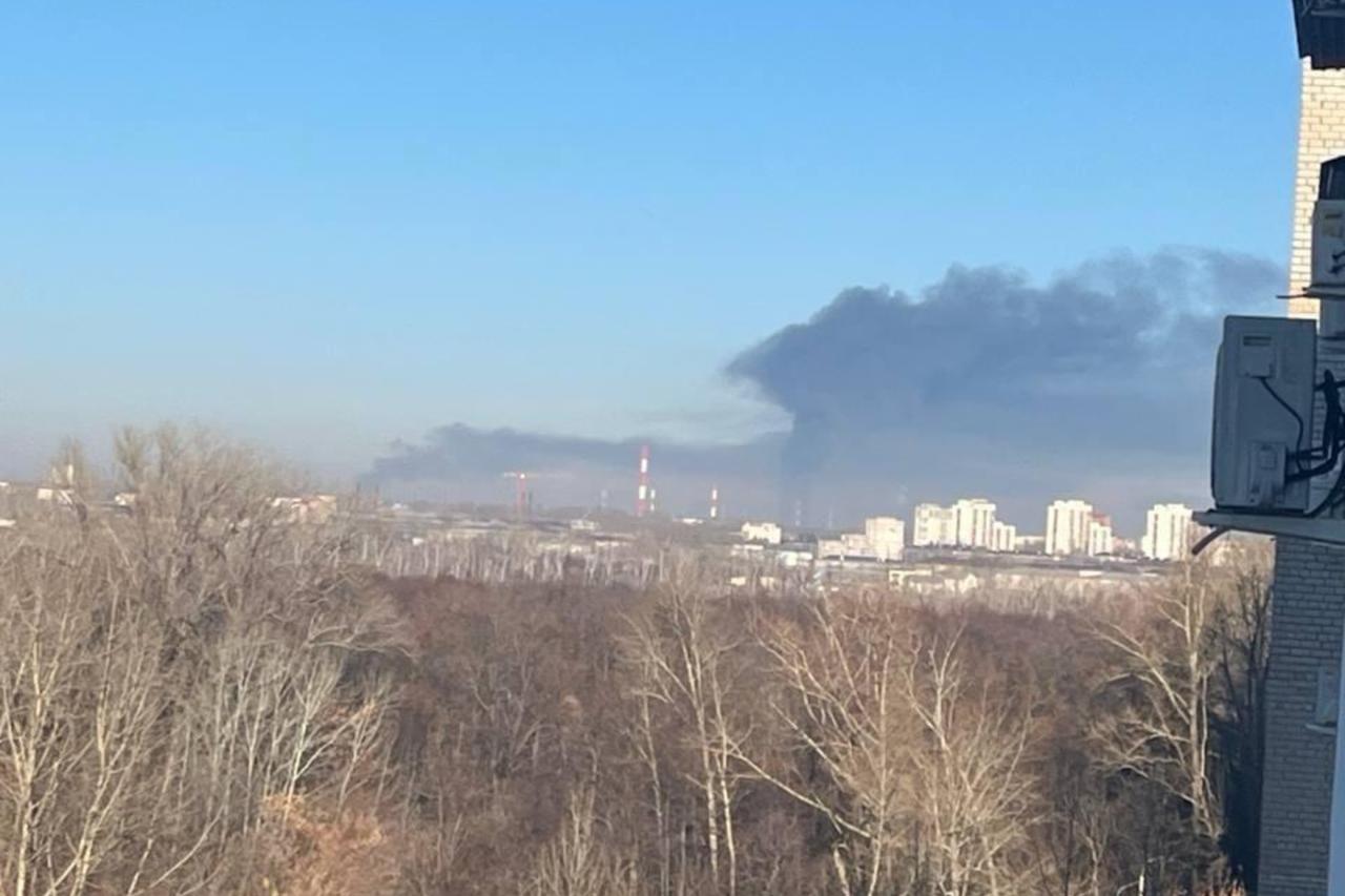 Russia's Ufa refinery on fire after reported Ukrainian drone strike