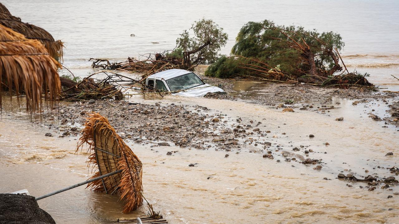 Floods trap drivers, force tourist evacuations on Crete
