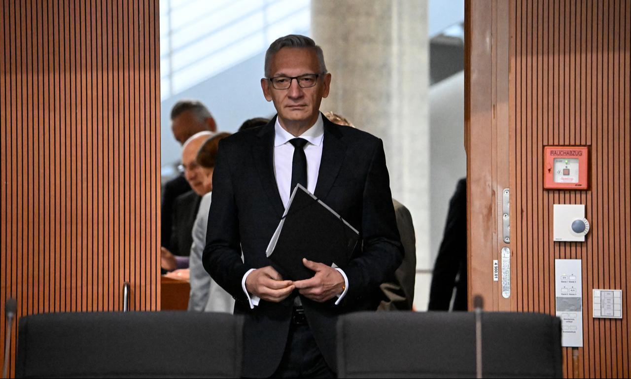 President of the Federal Intelligence Service (Bundesnachrichtendienst, BND) Martin Jaeger arrives for a hearing in front of a parliamentary committee, on October 5, 2026 in Berlin. (AFP Photo)
