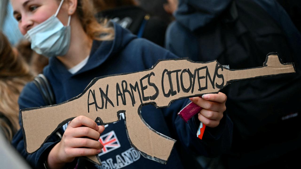 French students keep school protests going as teen loses hand to police grenade