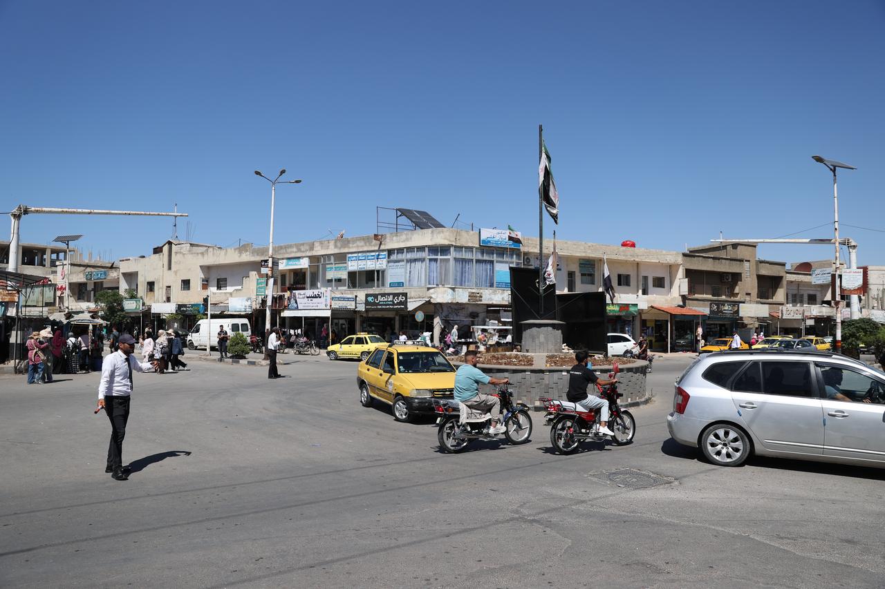 Daily life continues despite Israeli violations in the towns of Han Arnebe and Selam, part of Syria's Quneitra city on September 21, 2026. (AA Photo)
