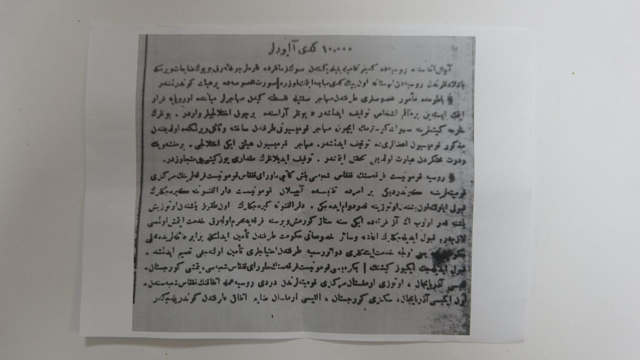 A 1923 issue of Varlik newspaper carries the report "They Are Buying Ten Thousand Cats," detailing Russian efforts to obtain cats from eastern Anatolia. (IHA Photo)