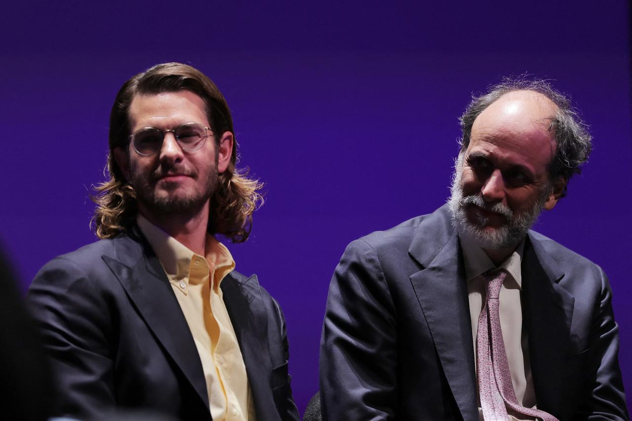 Members of the “Artificial” team take part in a Q&A session during the 64th New York Film Festival in New York City, Oct. 6, 2026. (AFP Photo)