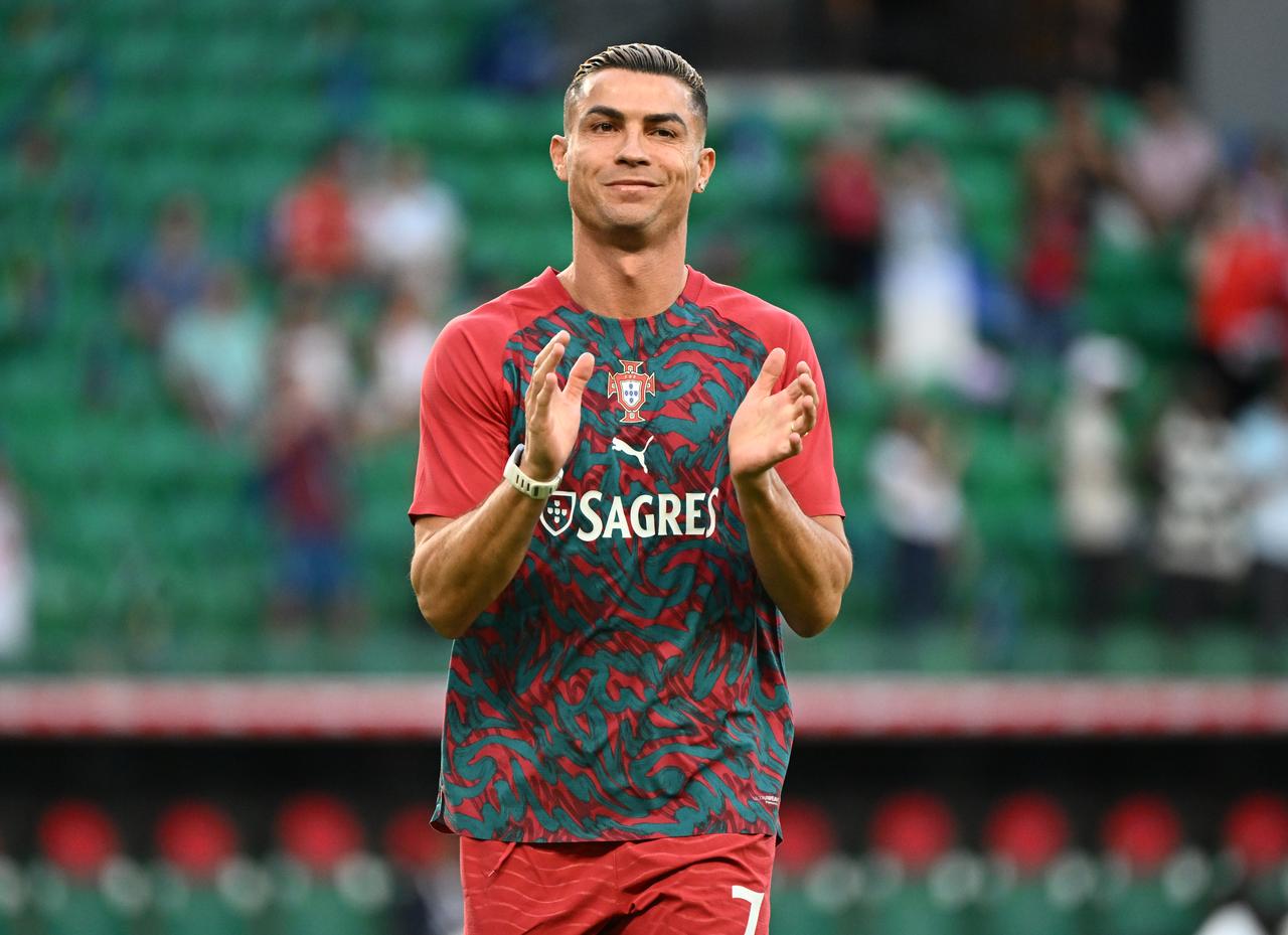 Cristiano Ronaldo of Portugal in action during the UEFA Nations League 2026/27 Group A4 League Phase match between Portugal and Wales at Estadio Jose Alvalade on September 24, 2026 in Lisbon, Portugal. (AA Photo)