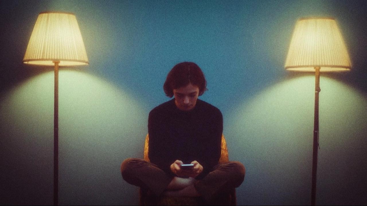 A still from Vikki Bardot's AI-generated feature film "A Woman Asleep," selected for the Main Competition of the 36th FilmFestival Cottbus. (Photo via Spongeworthy)