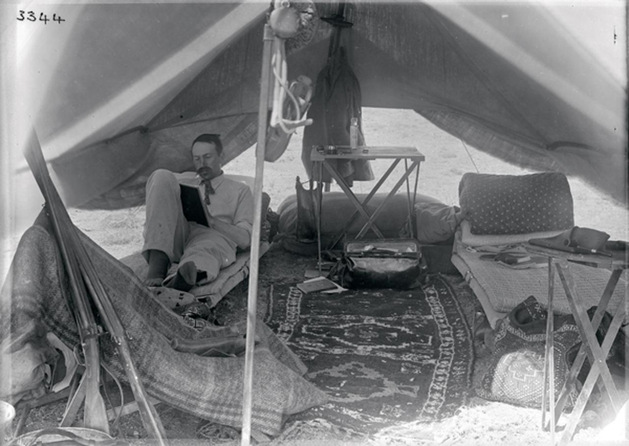 British archaeologist David George Hogarth during quarantine in Kahramanmaras, Türkiye. (Photo courtesy of the British School at Athens)