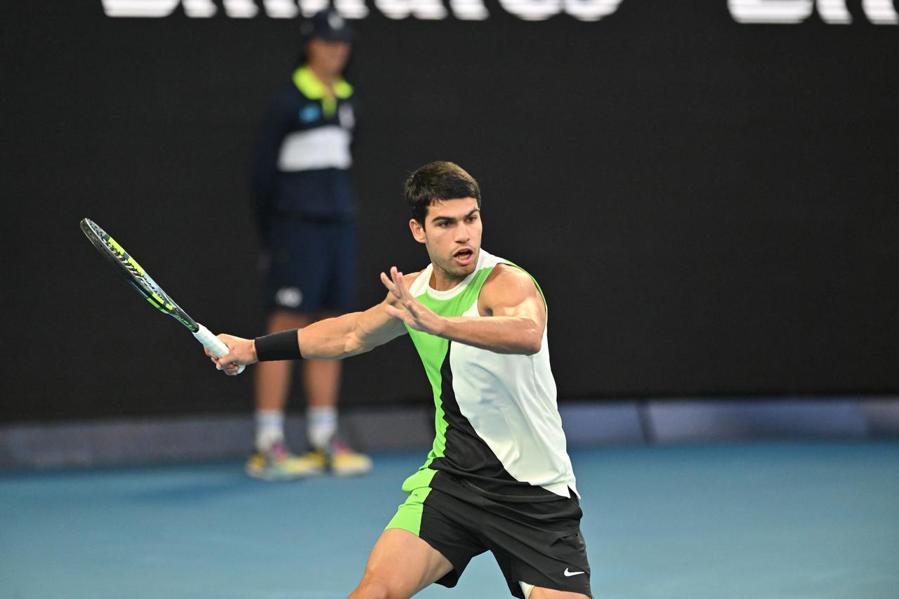 In the men’s singles final of the season-opening Grand Slam, the Australian Open, Spanish tennis player Carlos Alcaraz faced off against his Serbian rival Novak Djokovic. February 1, 2026. (AA Photo)