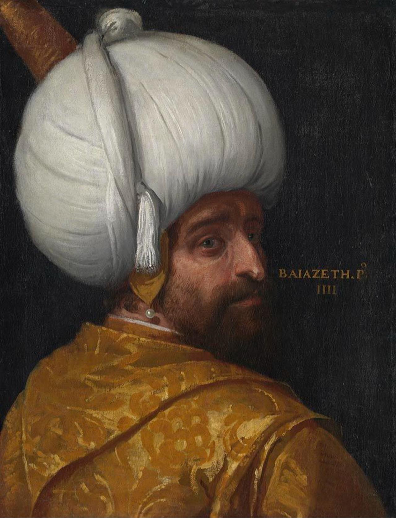 Portrait of Sultan Bayezid I, attributed to Paolo Veronese (1528–1588). (Image via Bavarian State Painting Collections)