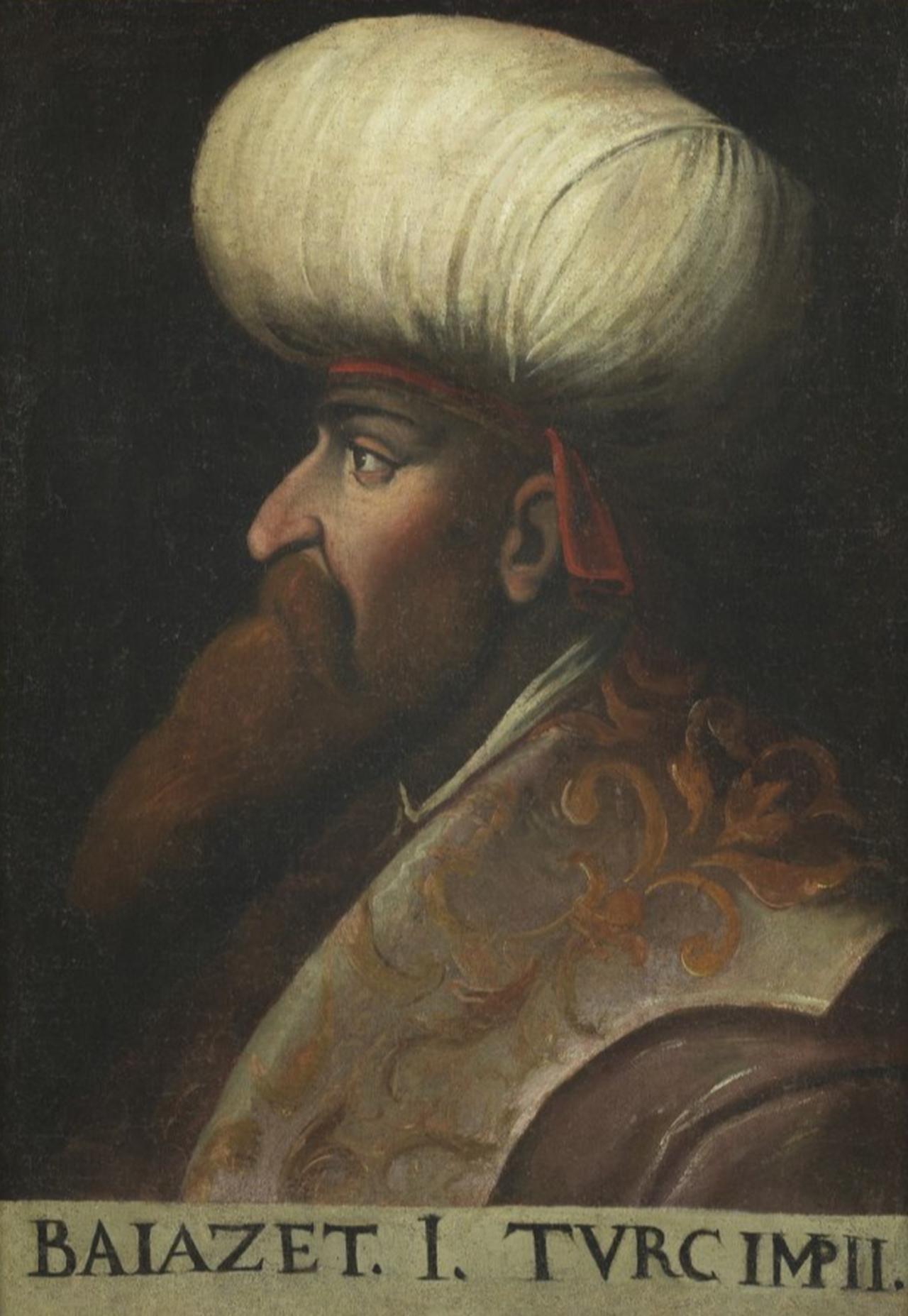 Portrait of the Ottoman Sultan Bayezid I, after Cristofano dell’Altissimo, 17th century. (Image via Capitolium Art)