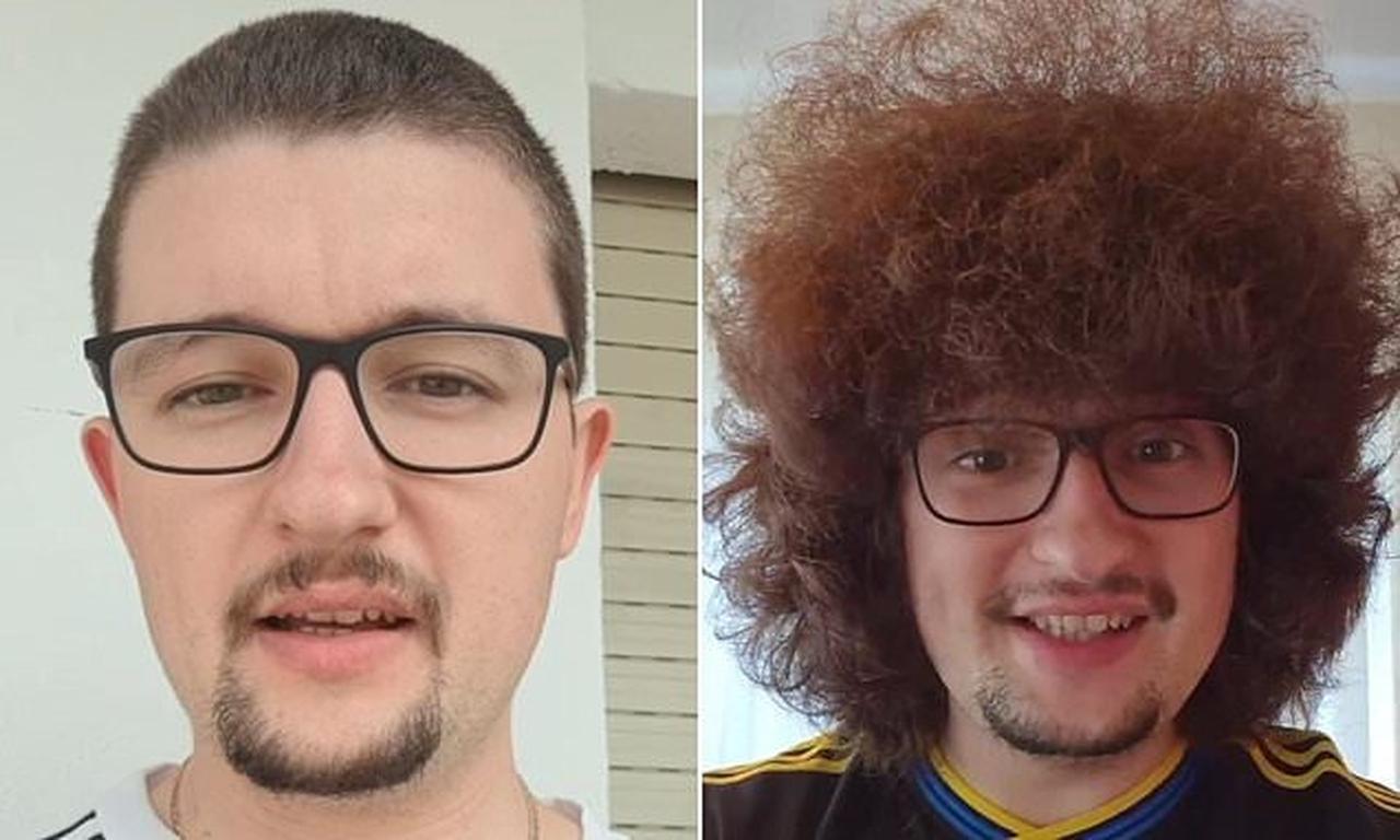 Social media influencer Frank Ilett has not cut his hair since October 2024. (Social media photo)
