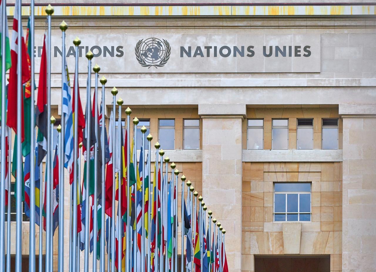View of the United Nations headquarters in Geneva, Switzerland, June 2019. (Photo via X)
