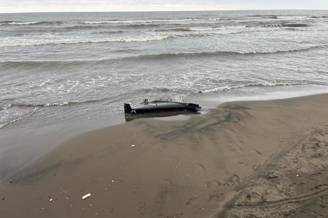 Russian drone washes up on Turkish Black Sea coast; no explosives found