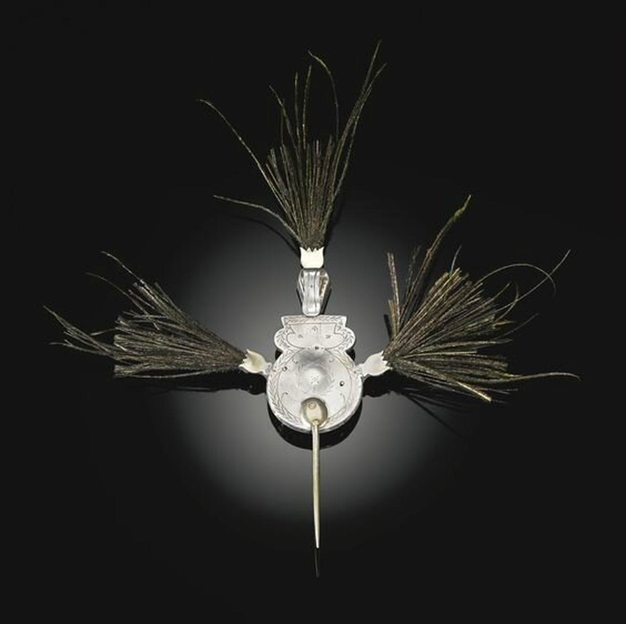 Imperial Ottoman aigrette (sürgüç), Turkiye, 18th century. Emerald, ruby and diamond-set. Est. £40,000–60,000. Source: Sotheby’s