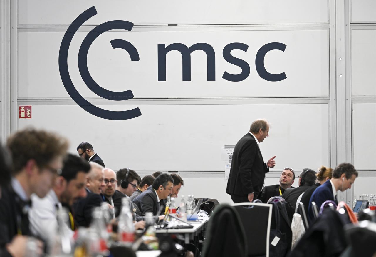 A view of the 62nd Munich Security Conference, which brings together leading foreign policy and security experts from across the transatlantic world at the Bayerischer Hof Hotel, Munich, Germany on February 13, 2026. (AA Photo)