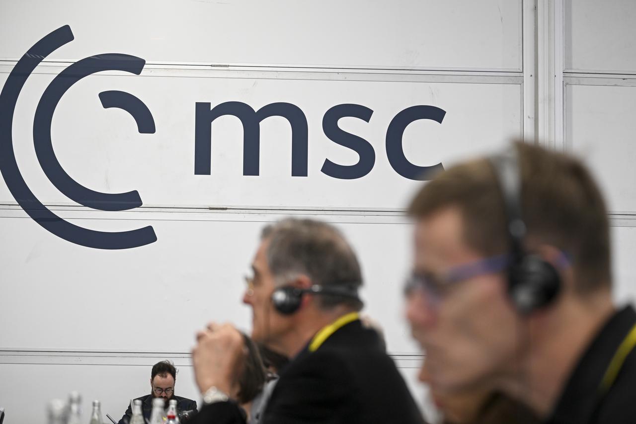 A view of the 62nd Munich Security Conference, which brings together leading foreign policy and security experts from across the transatlantic world at the Bayerischer Hof Hotel, Munich, Germany on February 13, 2026. (AA Photo)