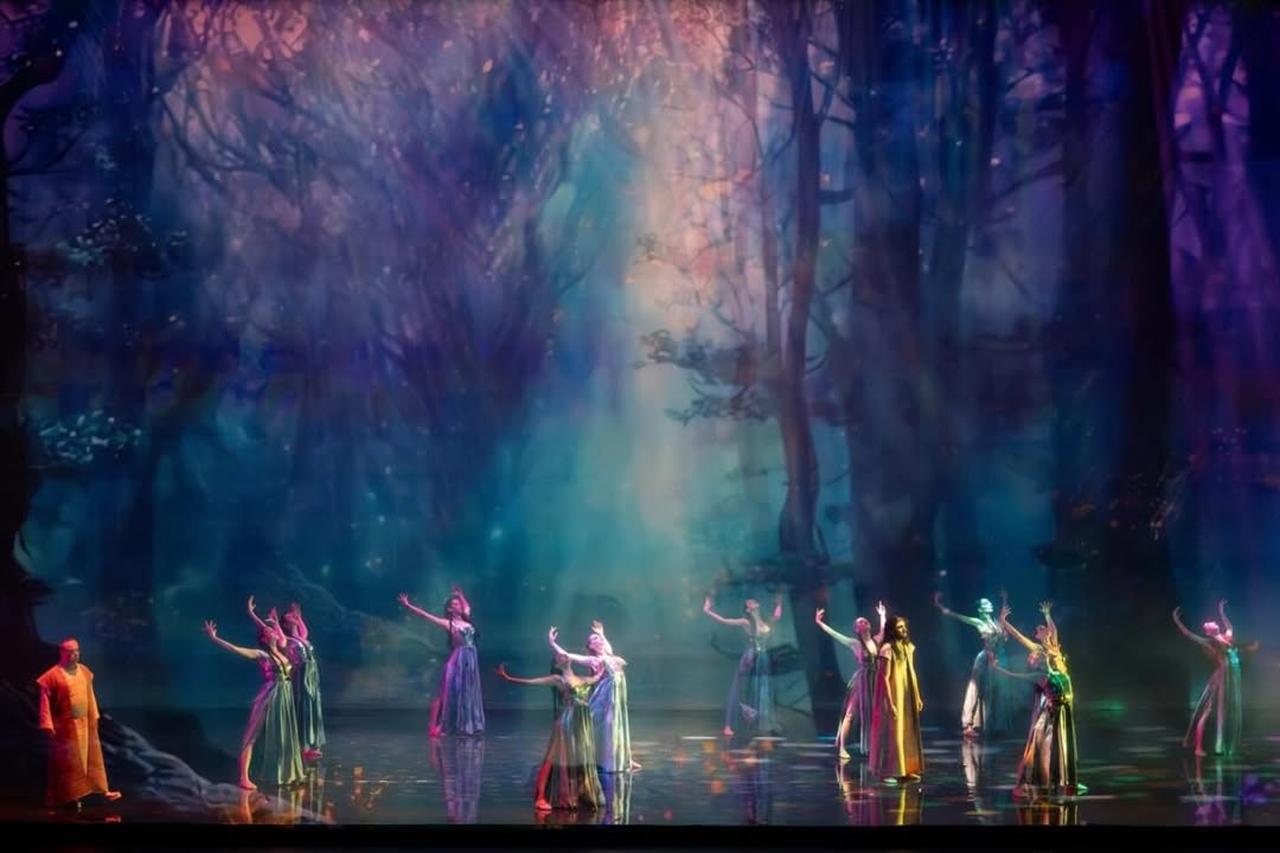 A scene from Ahmed Adnan Saygun’s “Gilgamesh Opera” at Ataturk Cultural Center in Istanbul, Türkiye, December 3, 2025. (Photo via Instagram / @tansagturk)