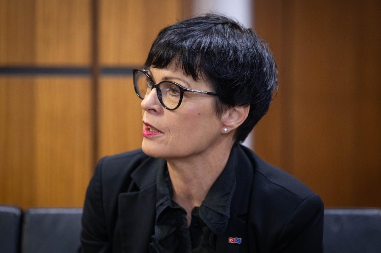 European Commissioner for Enlargement Marta Kos meets with the Turkish officials in Ankara, Türkiye, Feb. 6, 2026. (AA Photo)