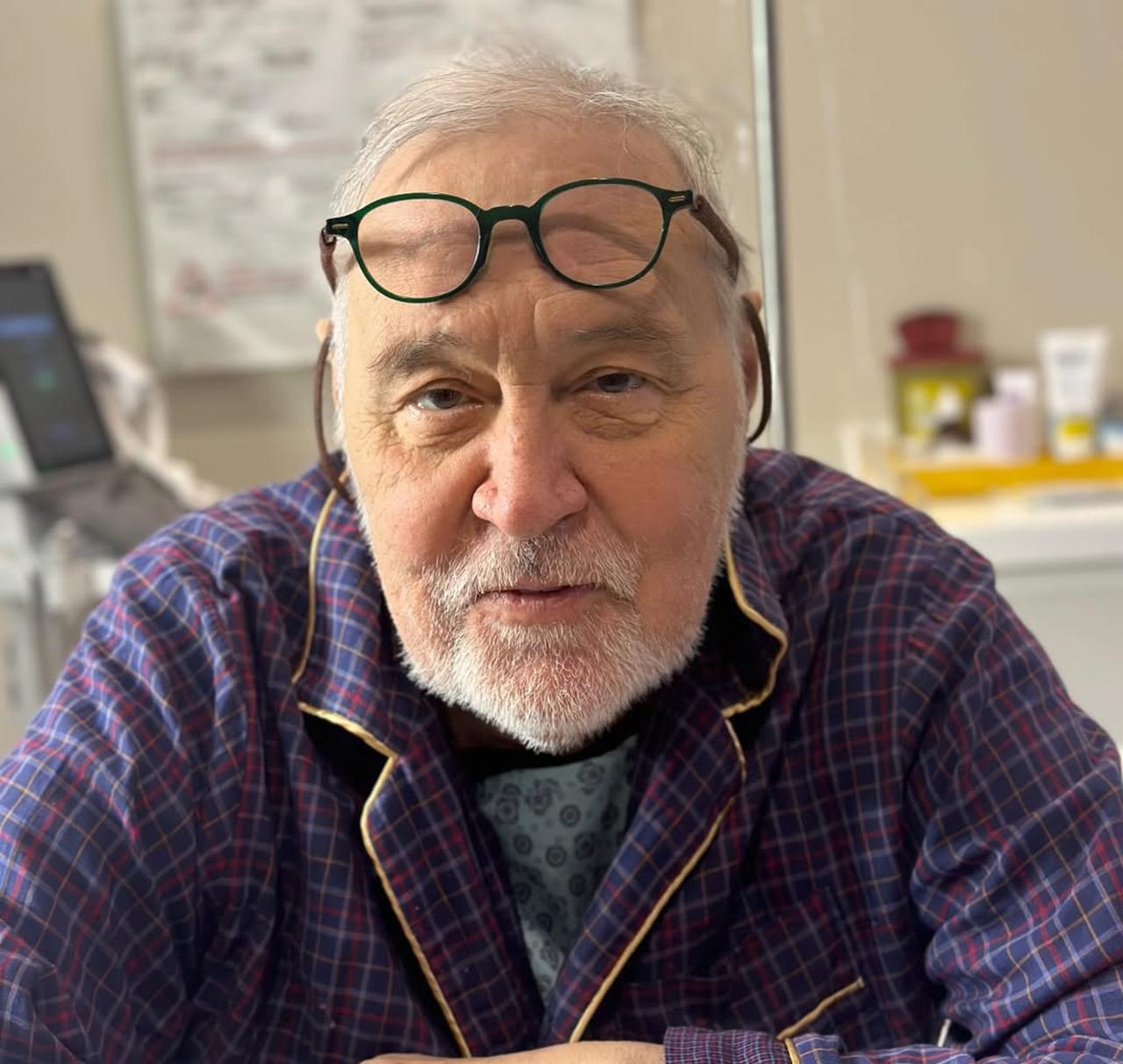 Turkish historian Ilber Ortayli during treatment at a hospital in Istanbul, Türkiye, February 9, 2026. (Photo via Instagram / @ilberortayli)