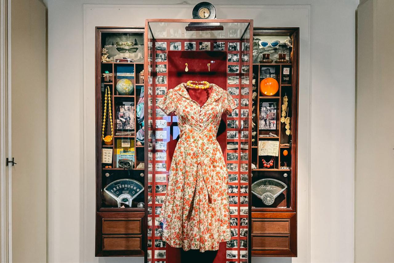 A display featuring objects associated with the fictional character Fusun, Istanbul, Türkiye. (Photo via Museum of Innocence)