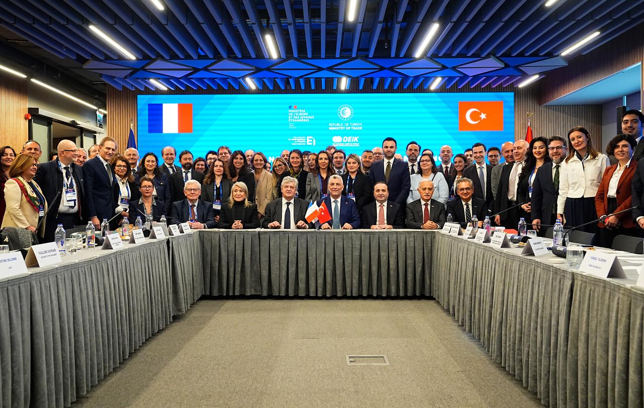 The Türkiye and France Joint Economic and Trade Cooperation (JETCO) meeting is held in Istanbul, Türkiye, on Feb. 17, 2026. (AA Photo)