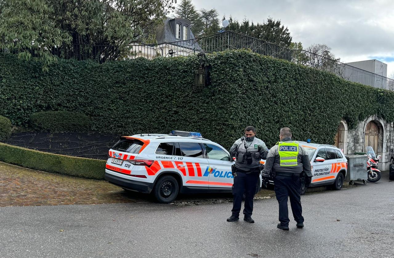 The second round of indirect nuclear negotiations between the United States and Iran, conducted through an exchange of messages mediated by Oman, begin at the Omani Embassy as police take security measures in the surrounding area, in Geneva, Switzerland, on February 17, 2026. (AA Photo)