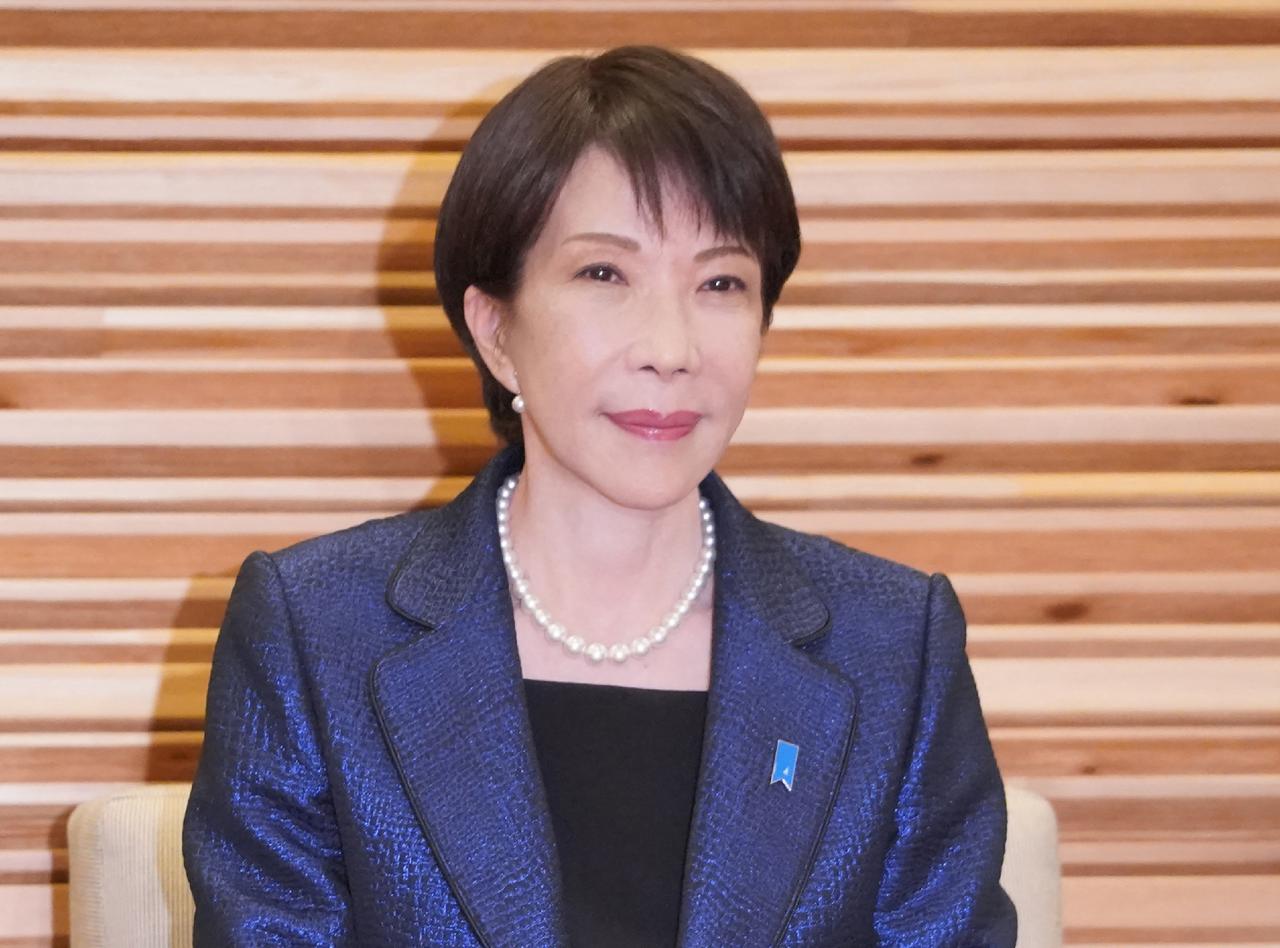 Japan's Prime Minister Sanae Takaichi attends an extraordinary cabinet meeting at the Prime Minister's Office in Tokyo, February 18, 2026. (AFP Photo)
