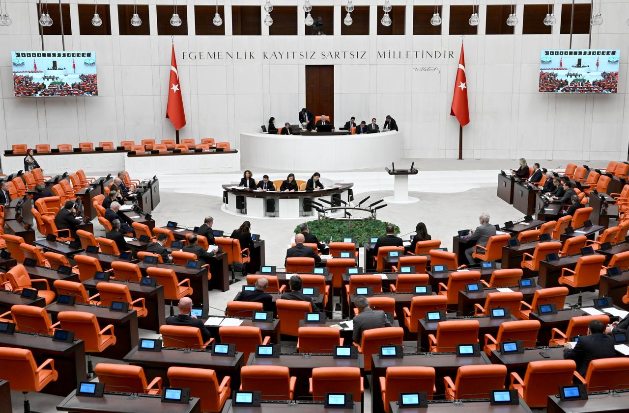 A general overview of the Grand Assembly of the Turkish Parliament in Ankara, Türkiye, Feb. 17, 2026. (AA Photo)