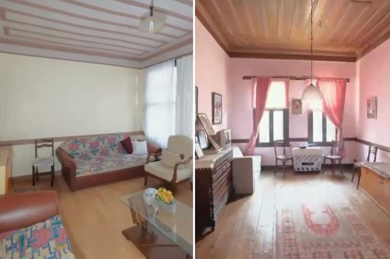 Interior rooms of the wooden house where Orhan Veli Kanik was born, Istanbul, Türkiye, February 16, 2026. (Photo via Instagram / @adilbali)