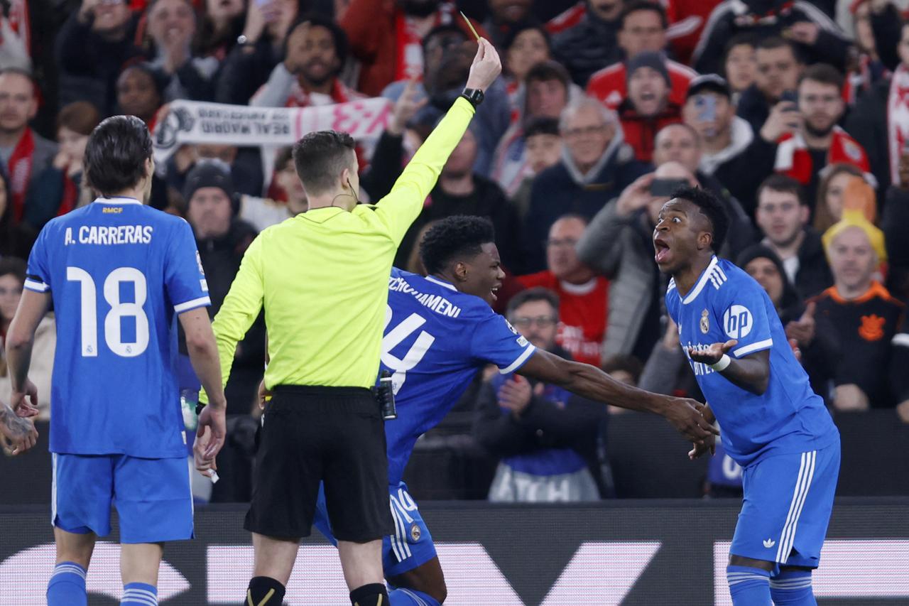 Vinicius Jr. walks off pitch after alleged racist abuse halts Champions League clash