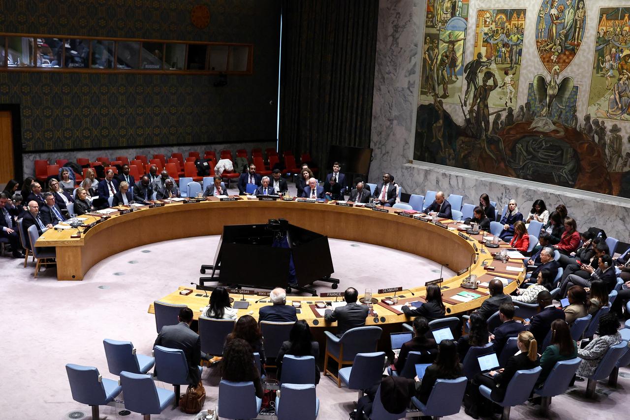 General view of the Security Council meeting on the Middle East at United Nations headquarters in New York on February 18, 2026. (AFP Photo)
