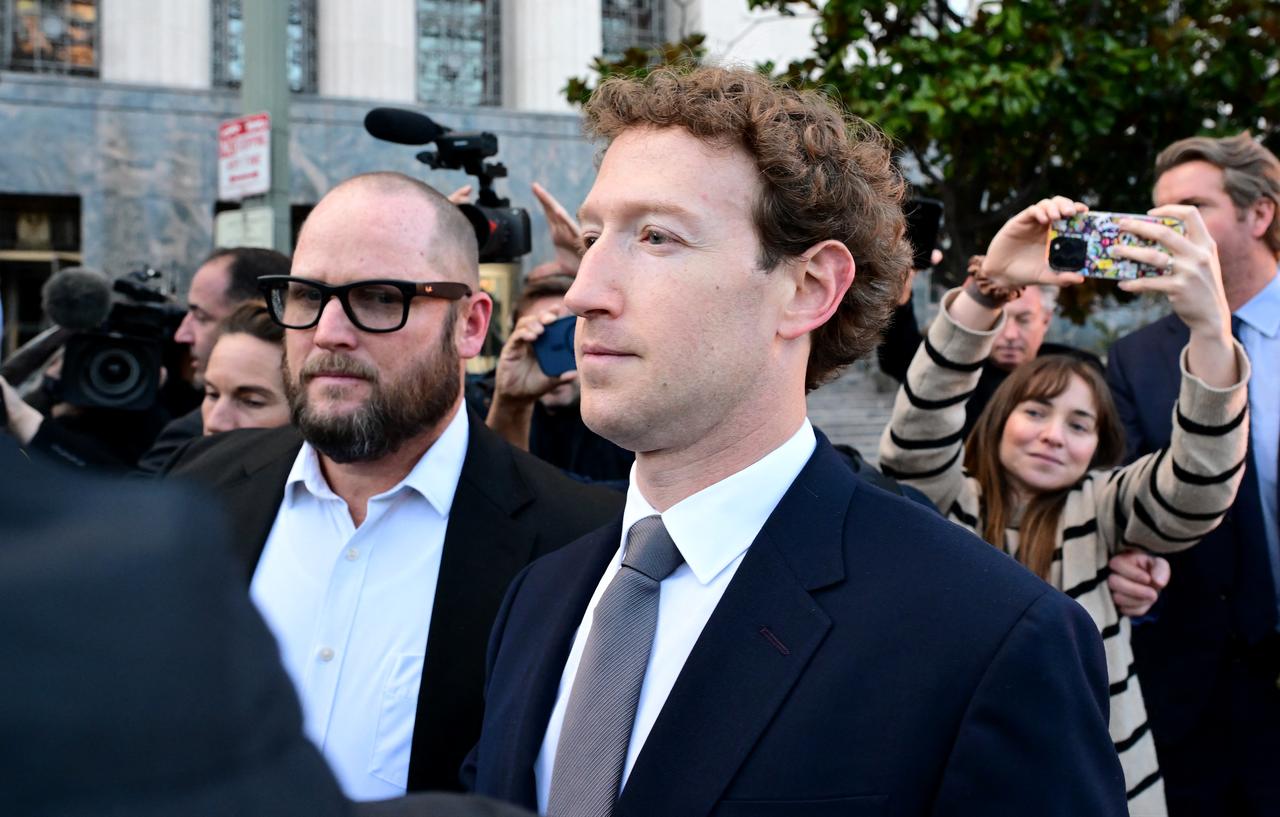 Meta CEO Mark Zuckerberg leaves the Los Angeles Superior Court after testifying in Los Angeles, California, February 18, 2026. (AFP Photo)