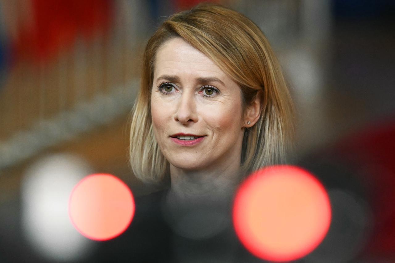 EU High Representative and Vice-President for Foreign Affairs and Security Policy Kaja Kallas arrives for a European Council meeting in Brussels, on January 22, 2026. (AFP Photo)