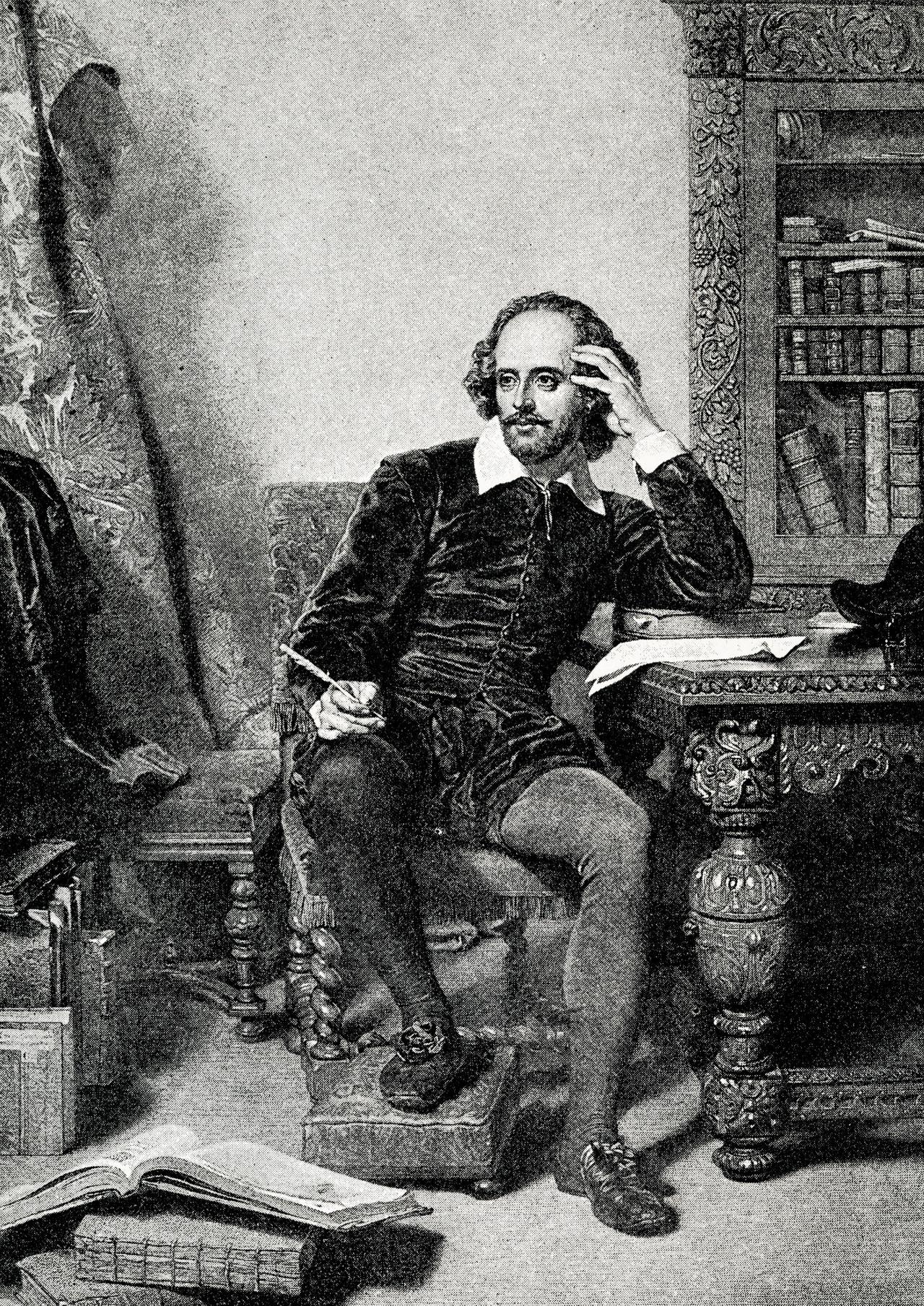 Portrait of English playwright William Shakespeare (Adobe Stock Photo)