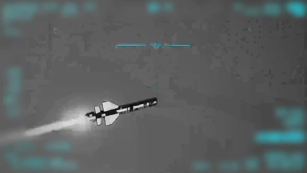 A photo of EREN jet-powered loitering munition during a air-to-air firing test, launched from Bayraktar Akinci UCAV. (Photo via X/@BaykarTech)